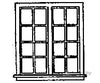 Grandt Line Products 5222 Windows -- Double 16-Pane Scale 59 X 64’ 150 163Cm Pkg(4) Scratch