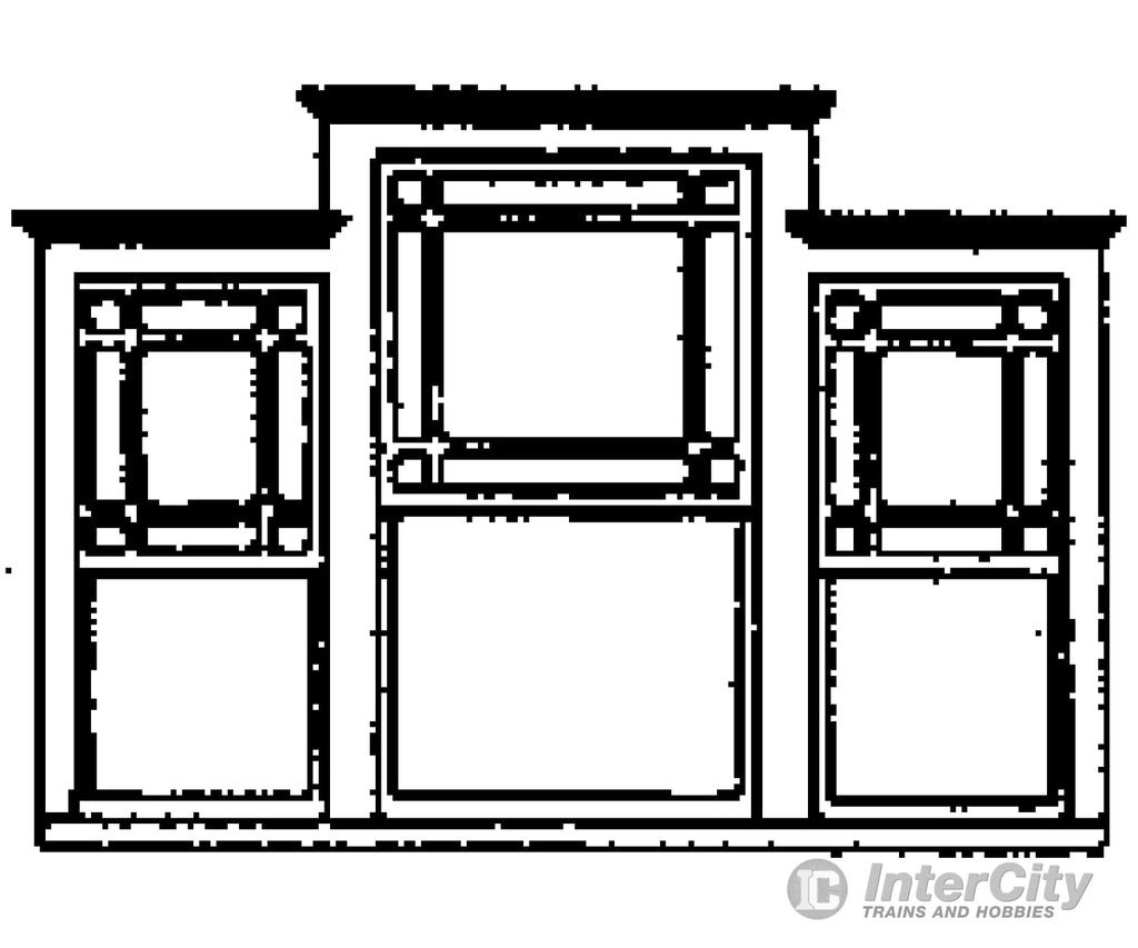 Grandt Line Products 5223 Windows -- Dormer/Gable Pkg(4) Scratch Building Supplies