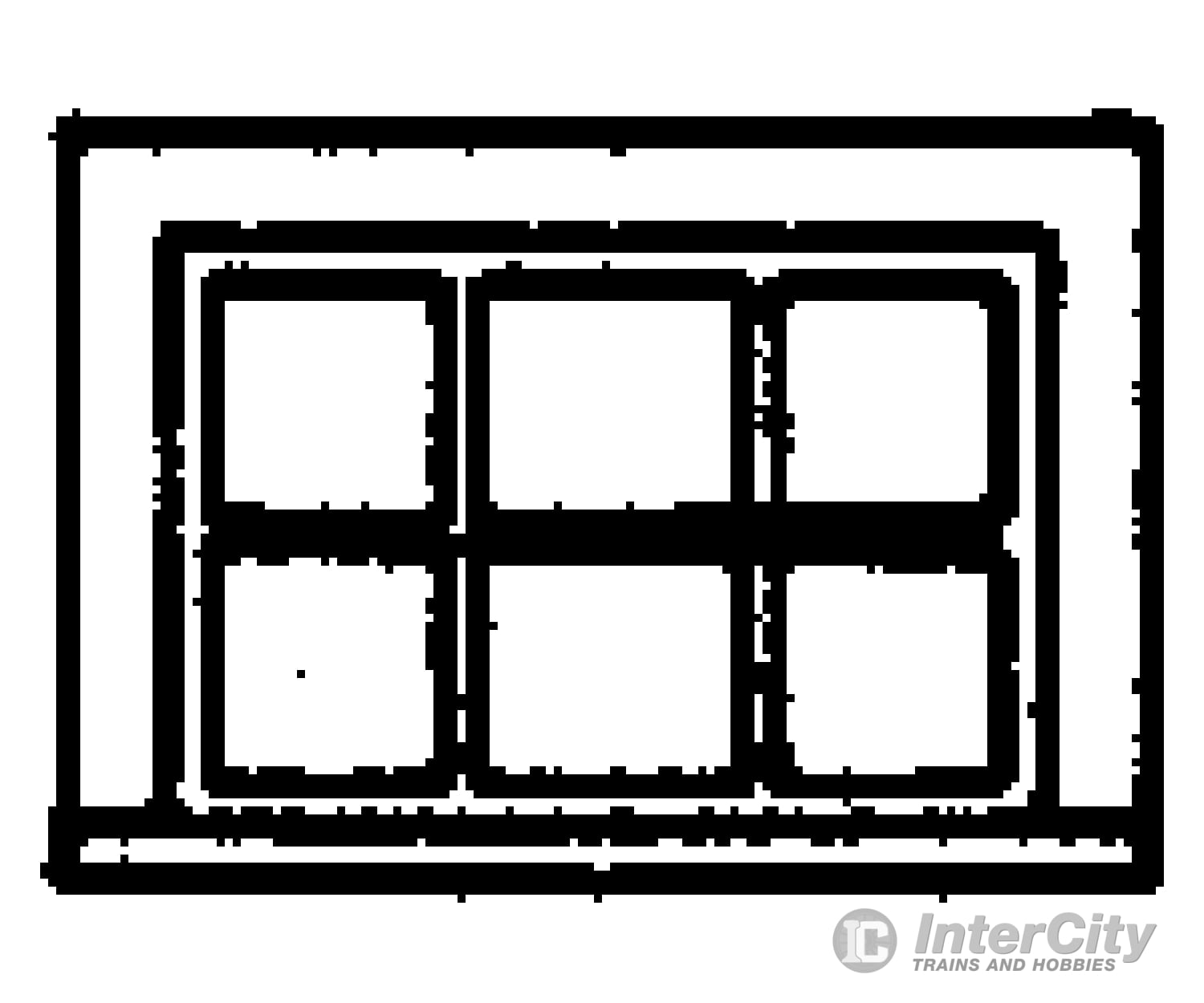 Grandt Line Products 5242 Windows -- Horizontal Scratch Building Supplies
