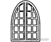 Grandt Line Products 5256 Windows -- 20-Pane Arched Scratch Building Supplies