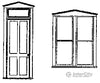 Grandt Line Products 5259 Windows -- Peaked Top Window/Door Set Scratch Building Supplies