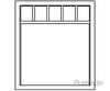 Grandt Line Products 5281 Commerical Windows -- 5-Light 63 X 75’ Pkg(4) Scratch Building Supplies