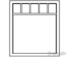 Grandt Line Products 5281 Commerical Windows -- 5-Light 63 X 75’ Pkg(4) Scratch Building Supplies