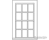 Grandt Line Products 5282 Double-Hung Windows -- 6-Over-6 Scale 30 X 56’ 76.2 142Cm Pkg(9)