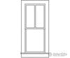 Grandt Line Products 5285 Double Hung Windows -- 2-Over-1 Scale 28 X 64’ 71.1 163Cm Pkg(9)