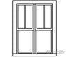 Grandt Line Products 5286 Double-Hung Windows -- 2-Over-1 Scale 42 X 62’ 107 157Cm Pkg(6) Scratch