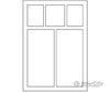 Grandt Line Products 5287 Window For Pool Hall -- 3-1 Light Scale 56 X 82’ 132 208Cm Pkg(4)