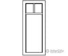 Grandt Line Products 5288 3-Pane Windows -- 2-Over-1 Scale 27 X 78’ 68.6 198Cm Pkg(6) Scratch