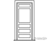 Grandt Line Products 5292 Door W/Frame Window 34’X 6’-10’ Pkg(2) Scratch Building Supplies