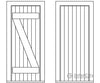 Grandt Line Products 5293 Z-Braced Plank Door & Frame Pkg(2) -- Scale 30 X 66’ 76.2 168Cm Scratch