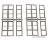 Grandt Line Products 5302 Windows -- Double-Hung 30 X 88’ & 3-Pane 64 Pkg(4) Scratch Building