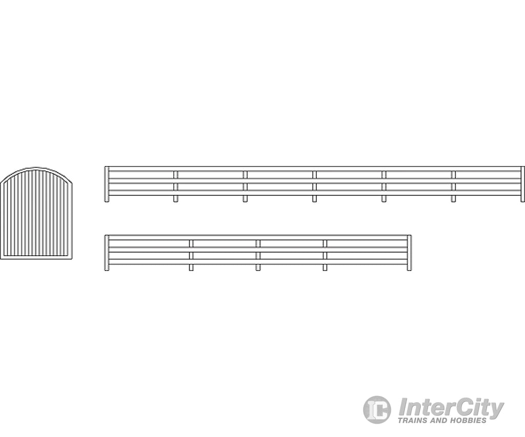Grandt Line Products 5309 Railing & Gate Set -- Pkg(2) Scratch Building Supplies