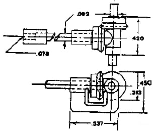 Grandt Line Products 7037 1:1 Gears -- In-Line Mtg. Bracket.089’ Coupling Detailing Parts