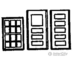 Grandt Line Products 8001 Four Doors & Twelve Windows -- Windows: Scale 36 X 56’ 91.4 142Cm;