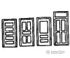 Grandt Line Products 8006 Doors -- Assorted - 36’ 91.4Cm Wide Pkg(6) Scratch Building Supplies