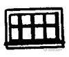 Grandt Line Products 8009 Double-Hung Windows -- Eight-Pane Scale 52 X 33’ 132 83.8Cm Pkg(12)