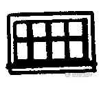 Grandt Line Products 8009 Double-Hung Windows -- Eight-Pane Scale 52 X 33’ 132 83.8Cm Pkg(12)