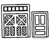 Grandt Line Products 8011 Doors -- Baggage Assortment Scratch Building Supplies