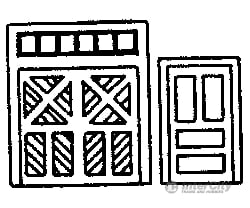 Grandt Line Products 8011 Doors -- Baggage Assortment Scratch Building Supplies