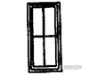 Grandt Line Products 8013 Factory Windows -- Double-Hung 4-Pane Scale 44 X 92’ 112 234Cm Pkg(8)