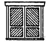 Grandt Line Products 8018 Doors -- Victorian Baggage 80’ Wide Pkg(4) Scratch Building Supplies