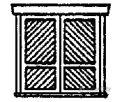 Grandt Line Products 8018 Doors -- Victorian Baggage 80’ Wide Pkg(4) Scratch Building Supplies