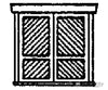 Grandt Line Products 8018 Doors -- Victorian Baggage 80’ Wide Pkg(4) Scratch Building Supplies