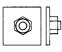 Grandt Line Products 81 2-1/2’ Hex Nut On 6’ Square Washers Detaling Parts