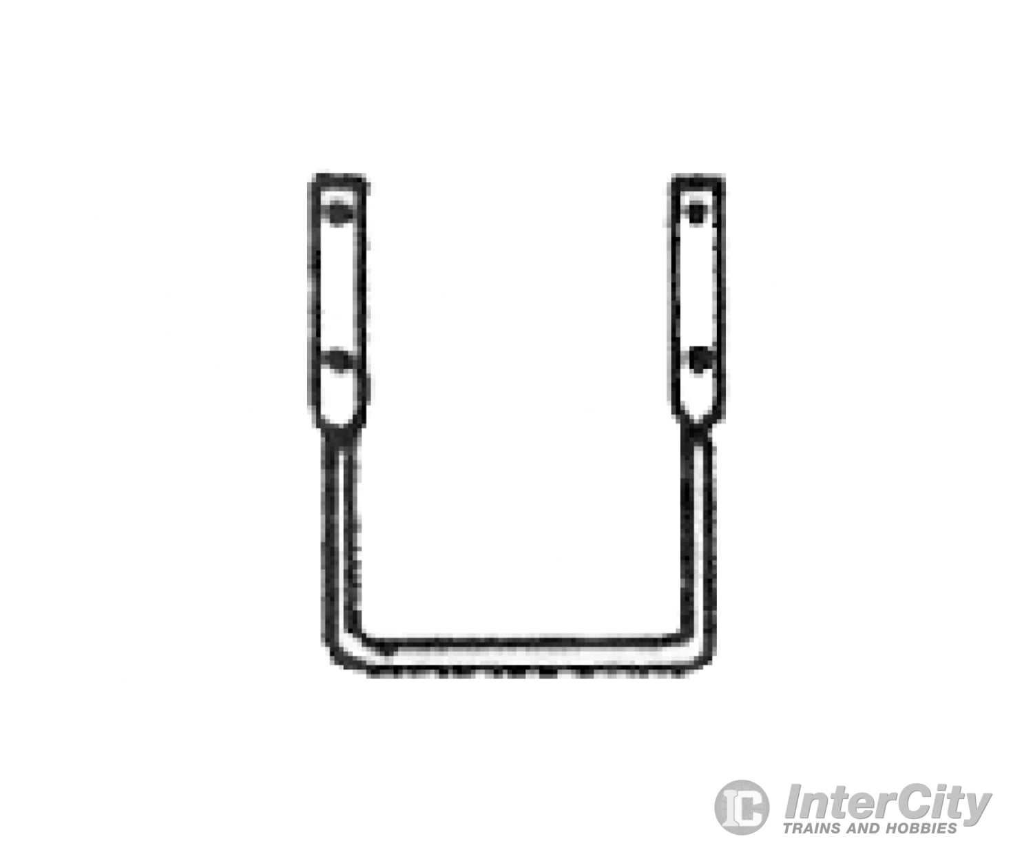 Grandt Line Products 83 Freight Car Stirrup Steps -- Black Detaling Parts