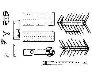 Grandt Line Products 5002 Freight Car Hardware Set -- Drgw High-Side Gondola Detailing Parts