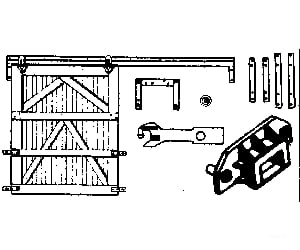 Grandt Line Products 5004 Freight Car Hardware Set -- Drgw Stock Detailing Parts