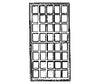 Grandt Line Products 5010 Windows -- Roundhouse 40-Pane Scale 60 X 120’ 152 305Cm Pkg(6)