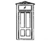 Grandt Line Products 5013 Door -- Durango Station W/Frame & Transom Detailing Parts