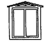 Grandt Line Products 5016 Window -- Durango Station 2-Pane Scale 36 X 44’ 91.4 112Cm Pkg(8)