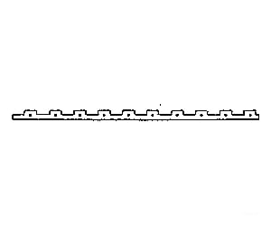 Grandt Line Products 5027 Rio Grande Southern Station Roof Trim; 7 Sprues 72’ Scratch Building