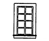 Grandt Line Products 5030 Window -- Double-Hung 8-Pane - Scale 27 X 48’ 68.6 122Cm Pkg(8) Scratch