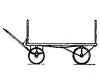 Grandt Line Products 5033 Baggage Wagon -- 4-Wheel Type Cars & Trucks