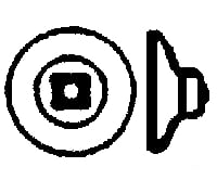 Grandt Line Products 5046 Nut-Bolt-Washer (Plastic) -- 1-3/4’ Square Nut Pkg(175) Detailing Parts