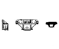 Grandt Line Products 5047 Coupler Pocket -- Drgw Drop Bottom Gondolas Detailing Parts