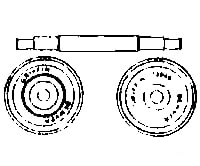 Grandt Line Products 5055 Wheelsets -- Plastic 26 Griffin-Denver (For Scenic Use Only) Couplers &