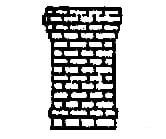 Grandt Line Products 5057 Chimney -- Drgw Style For Stations Scratch Building Supplies