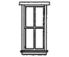 Grandt Line Products 5060 Windows -- Station-Style 4-Pane Scale 30 X 69’ 76.2 175Cm Pkg(8)