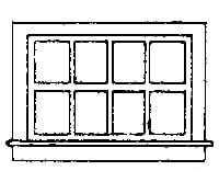 Grandt Line Products 5081 Window -- Horizontal Sliding Type Scale 52 X 33’ Pkg(8) Detailing Parts