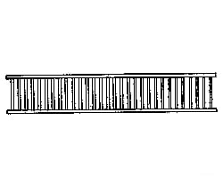 Grandt Line Products 5083 Porch/Lanai Railing -- Scale 35’ High Detailing Parts