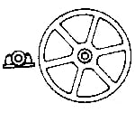 Grandt Line Products 5091 Sheave Head-Frame 60’; Pkg(2) Detailing Parts