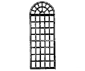 Grandt Line Products 5092 Window -- Round Top - Scale 60 X 150’ 152 381Cm Pkg(4) Detailing Parts