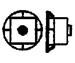 Grandt Line Products 5093 Nut-Bolt-Washer (Plastic) -- 2-1/4’ Nut W/5-1/2’ Malleable Iron