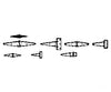Grandt Line Products 5095 Hinge Assortment -- Plastic Pkg(2) Parts