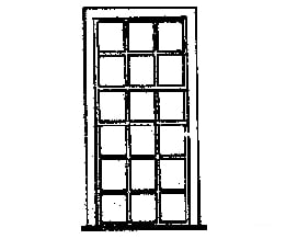 Grandt Line Products 5097 Window -- Engine House 18-Pane Scale 42 X 91’ 107 231Cm Pkg(6)