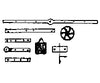 Grandt Line Products 5103 Russell Log Car Hardware Detailing Parts